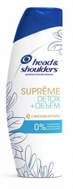 HEAD &amp; SHOULDERS Шампунь против перхоти Supreme Detox+Объём с маслом арганы 300мл