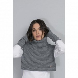 ЕВ 28001/ш/серый меланж шарф-манишка