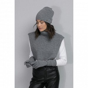 ЕВ 28000/ш/серый меланж шарф-манишка
