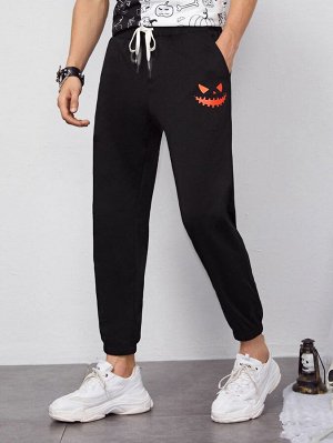 Мужской Спортивные брюки с принтом хэллоуин с карманом на кулиске