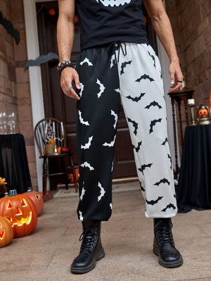 Мужской Спортивные брюки двухцветный с принтом хэллоуин