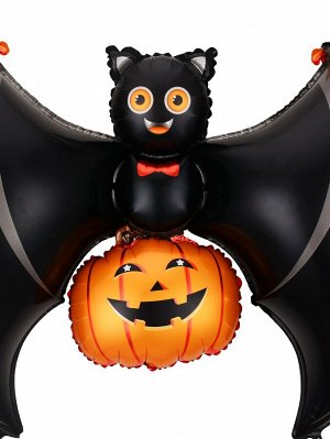 11шт Украшение на хэллоуин летучей мыши в форме воздушный шар