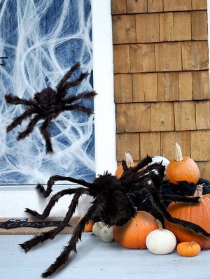 Хэллоуин декоративный паук 1шт