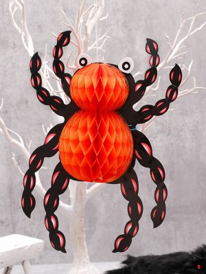 1шт Помпон  из бумаги на хэллоуин в форме паука