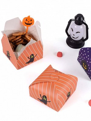 10шт Коробка для конфет на хэллоуин с принтом призрака