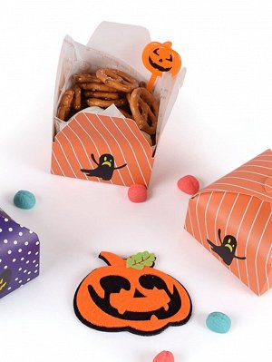 10шт Коробка для конфет на хэллоуин с принтом призрака