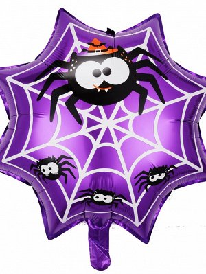 1шт Украшение на хэллоуин паутина в форме воздушный шар