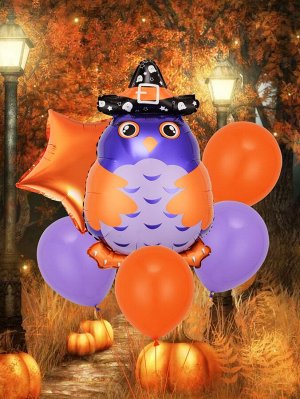 6шт Декоративный шар на хэллоуин сова в форме