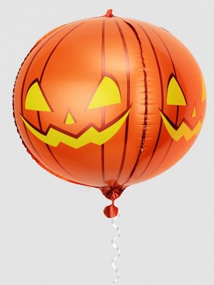 Декоративный шар с принтом тыквы на хэллоуин 1шт