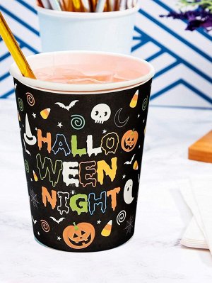 10шт Одноразовая чашка с узором на хэллоуин