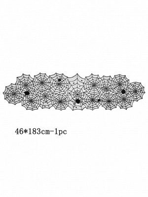 1шт Дорожка на стол в форме паутины на Хэллоуин