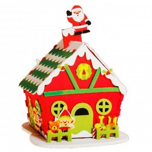 Набор для творчества - создай новогоднее украшение "Дом Деда Мороза"