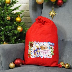 Мешок Деда Мороза «Экспресс-почта», 40х60 см