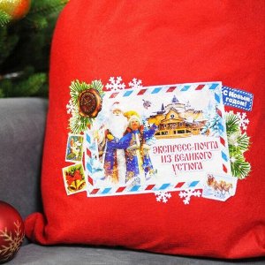 Мешок Деда Мороза «Экспресс-почта», 40х60 см