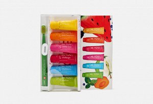 Be YoU  YoU Набор зубных паст Шесть вкусов 6*10 ml+ зубная щетка Smart, шт