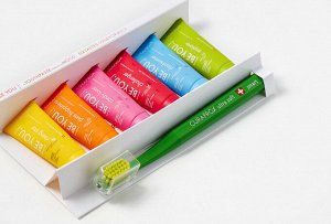 Be YoU  YoU Набор зубных паст Шесть вкусов 6*10 ml+ зубная щетка Smart, шт