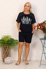 Женский костюм с шортами 12624