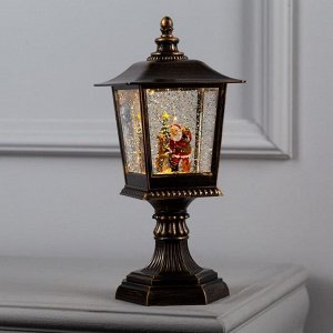 Фигура световая фонарь "Дед мороз с зверями", 30х13 см, от бат. АА*3 (не в компл.), Т/БЕЛЫЙ   691512