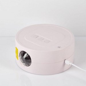 Световой прибор «Монпансье» 5 см, лазерный, 5 В, d=14 см, USB, MicroUSB, динамик, реагирует на звук, свечение мульти