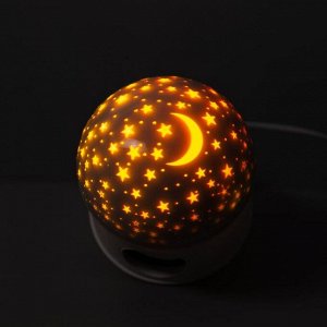 Luazon Lighting Световой прибор &quot;Звездное небо&quot;, d=11 см, 220V,Bluetooth,съемная полусф,муз,реаг.на звук,RGB   69784