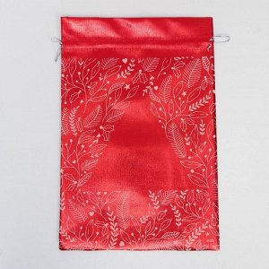 Мешочек подарочный парча «Новогоднее желание», 20 х 30 см