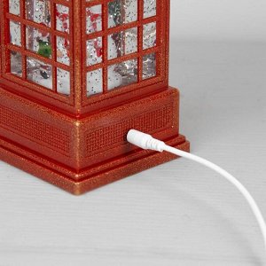 Светодиодная фигура «Дед Мороз и олень» 9 x 20 x 8 см, пластик, батарейки ААх3 (не в комплекте), USB, свечение тёплое белое