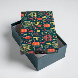 Набор подарочных коробок 6 в 1 «С новым годом», 20x12.5x7.5 - 32.5x20x12.5 см, Новый год