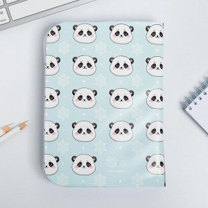 Подарочный набор новогодний обложка на паспорт и ежедневник антистресс Pandastic winter!