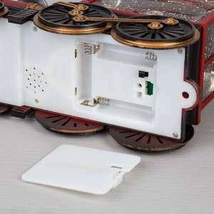 Светодиодная фигура «Паровоз» 31x17x10 см, пластик, батарейки ААх3 (не в комплекте), USB, свечение тёплое белое
