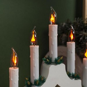 Лампа накаливания "Эффект огня" для рождественской горки, 1.5 Вт, 220 В, цоколь Е12, 2 шт