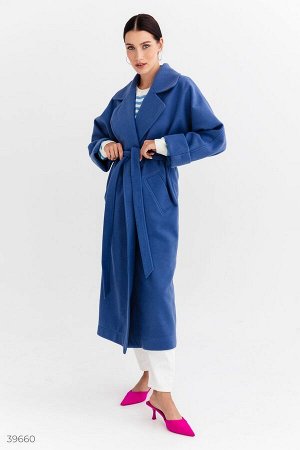 Gepur Синее кашемировое пальто