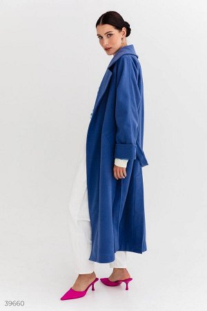 Gepur Синее кашемировое пальто