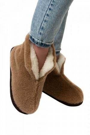 WOOLLAMB Чуни домашние CAMEL цвет Кемел 40-41