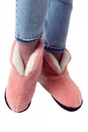 WOOLLAMB Чуни домашние цвет Лосось 44-45