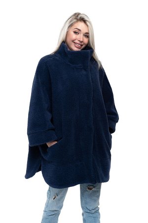 WOOLLAMB ПОНЧО WOOL цвет Индиго (р. 40-58)