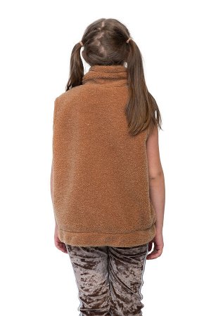 WOOLLAMB Жилет детский FUR CAMEL цвет Кемел