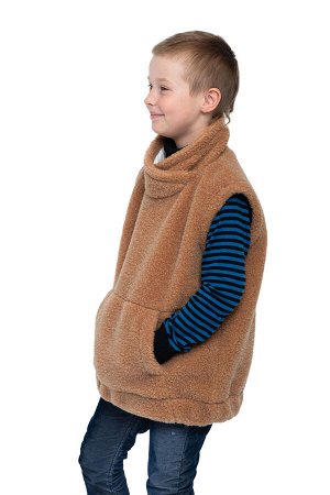 WOOLLAMB Жилет детский FUR CAMEL цвет Кемел