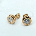 Серьги (пусеты)позолоченные