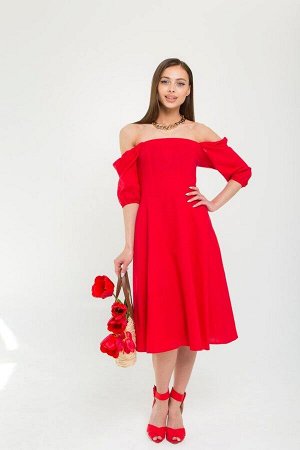 Платье Леля красный ПЛ564 от MultiModa