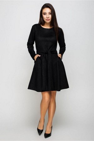 Платье Мария черный ПЛ686 от MultiModa