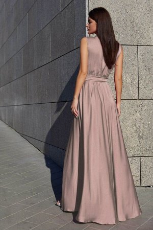 Платье Фурор бежево-лиловый от Jadone Fashion