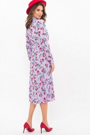 Платье Санторини д/р лаванда-цветочки p73441 от Glem