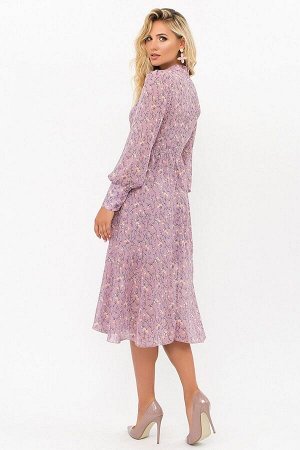 Платье Мануэла д/р лиловый-цветы веточки p73064 от Glem