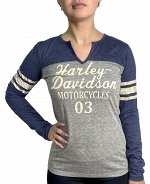 Женская кофта с принтом Harley-Davidson №1056