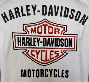 Белый мужской реглан Harley-Davidson – крутая кофта в стиле мото джерси №2011