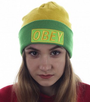 Шапка Яркая шапка Obey для модных девушек №1504 ОСТАТКИ СЛАДКИ!!!!