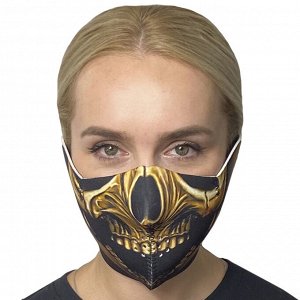 Многоразовая маска с защитой от ковида Wild Wear Inferno - Крутая неопреновая маска, полюбившаяся байкерам, велосипедистам, спортсменам. Яркий дизайн с брутальным принтом для тех, кто хочет оставаться