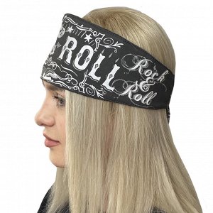 Харизматичная повязка на голову Rock & Roll - Достойный атрибут для всех, кто любит драйв и полную свободу. Это Рок-н-ролл, детка! №65