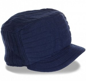 Стильная демисезонная мужская шапка-кепка №242