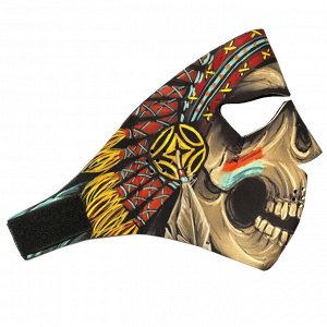 Маска Полнолицевая защитная неопреновая маска Wild Wear Shaman - Актуальное сочетание полной защиты от коронавируса, функциональности и удобства, многоразовости, яркого уникального дизайна. Подходит в